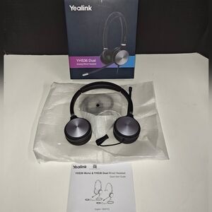 Yealink YHS36 Dual Wired Analog Headset For IP Phone Comfort Noise Canceling